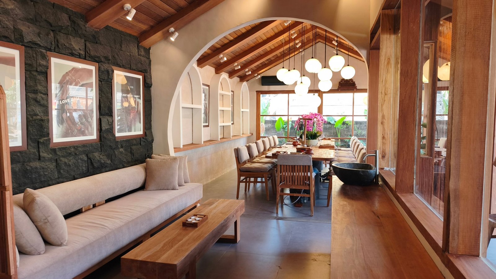 Interior of the Meru jewelry-making studio in Canggu